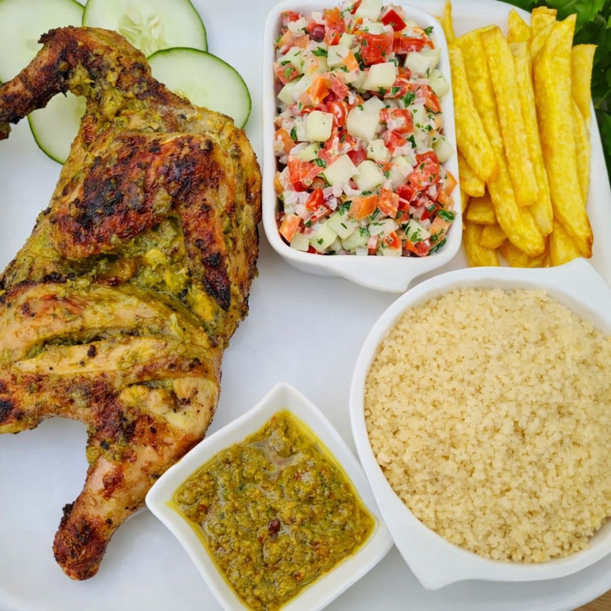 Poulet grillé au curcuma