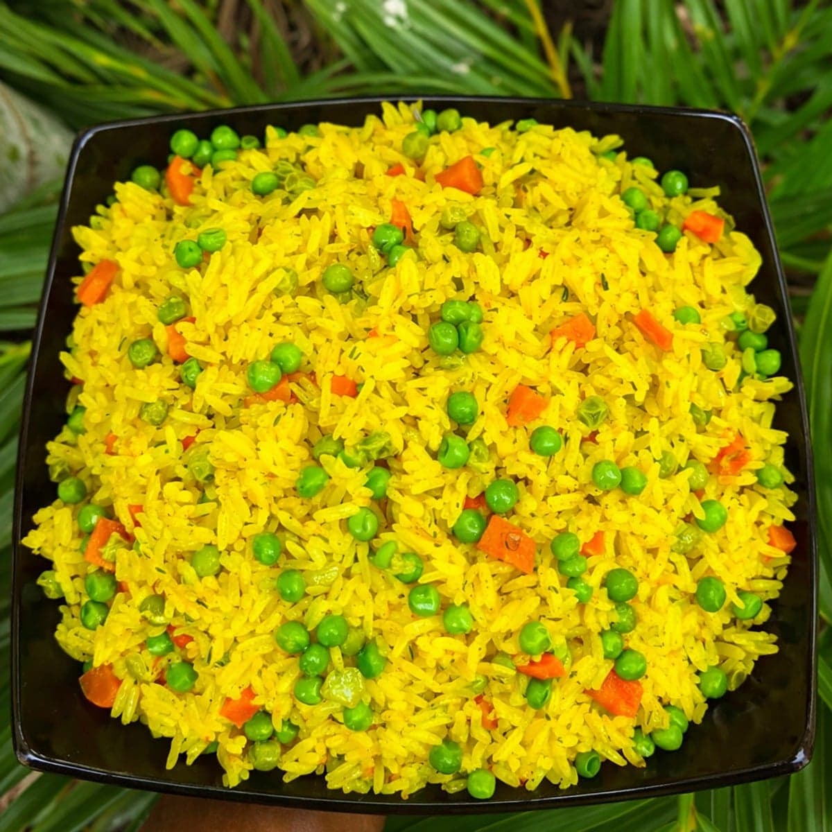 Riz jaune aux petits légumes
