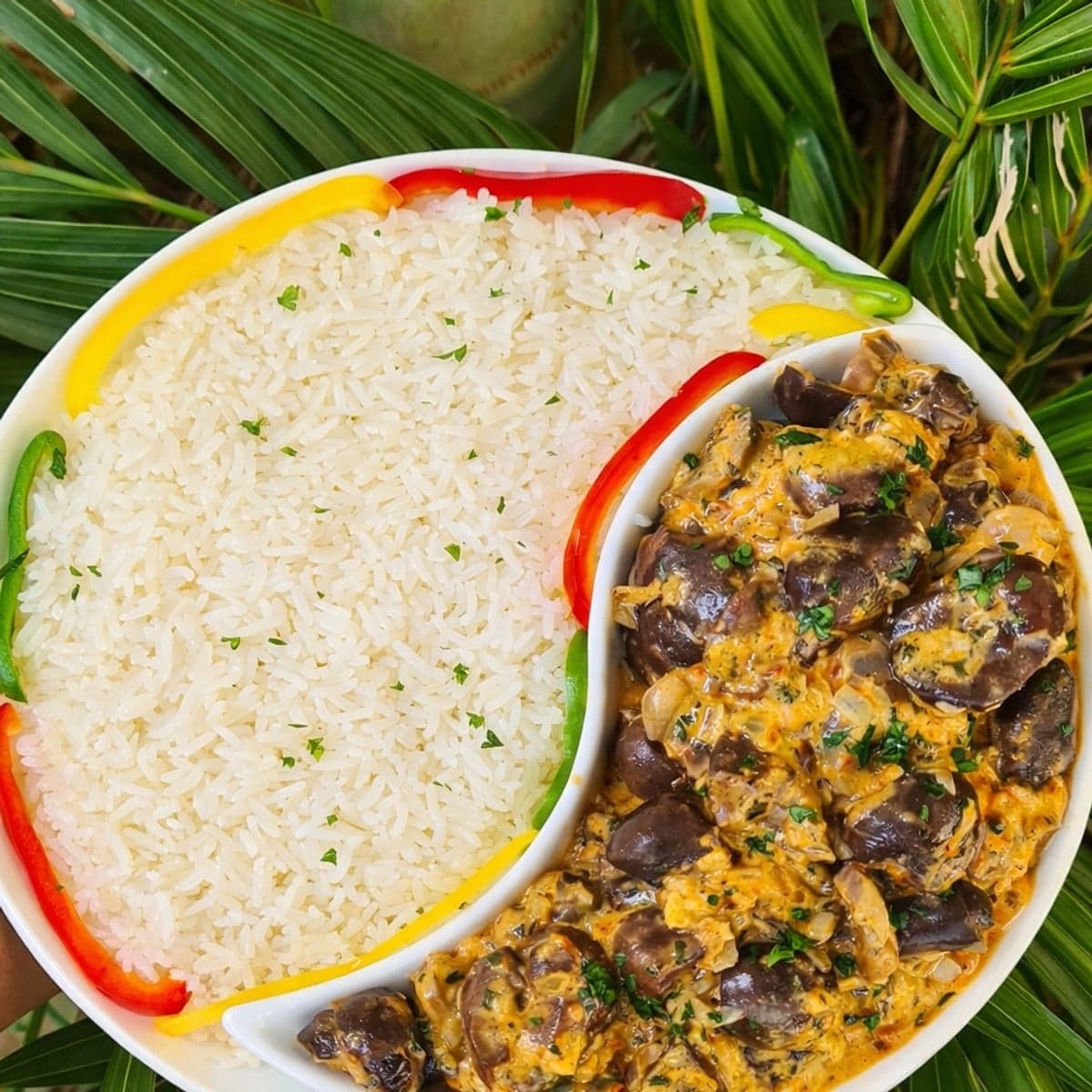 Rognons et champignons à la sauce crémeuse