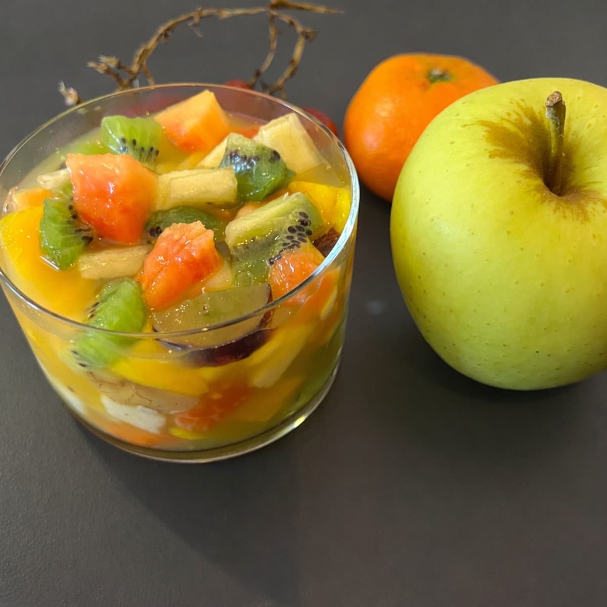 Salade de fruits pour le faire le plein de vitamines.