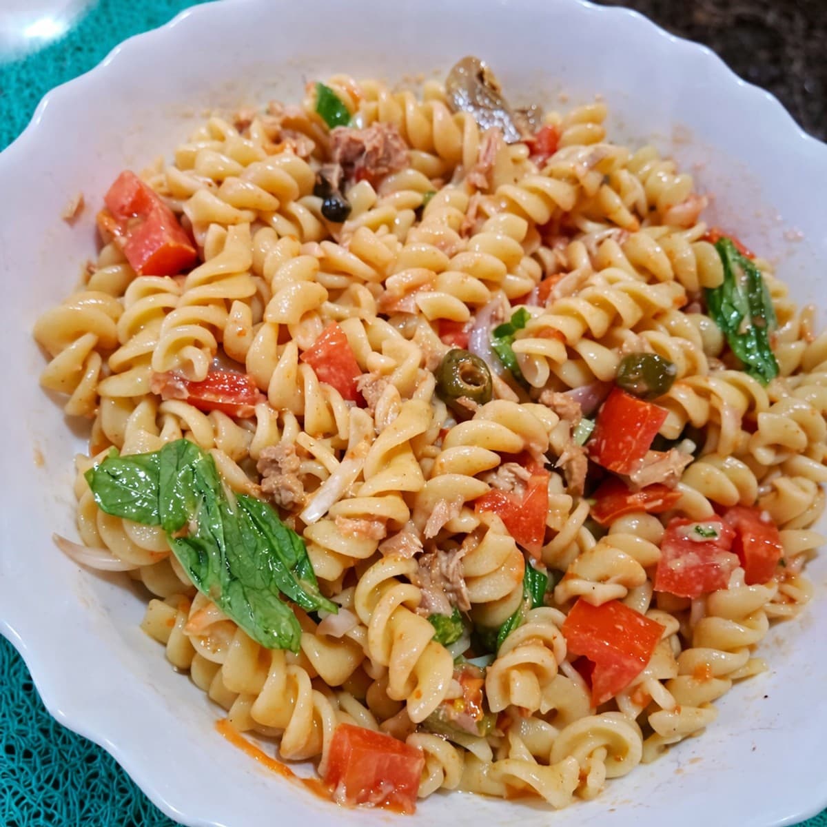 Salade de pates au thon