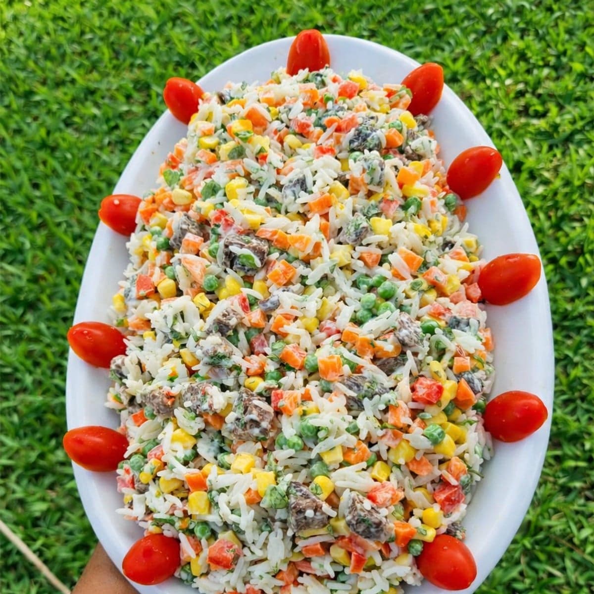 Salade de riz aux légumes et bœuf : recette