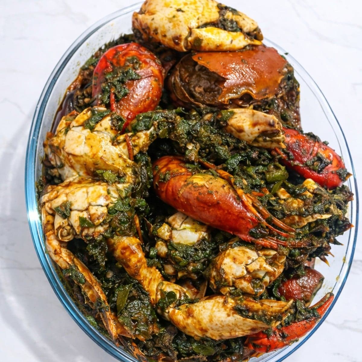 Sauce épinard aux fruits de mer