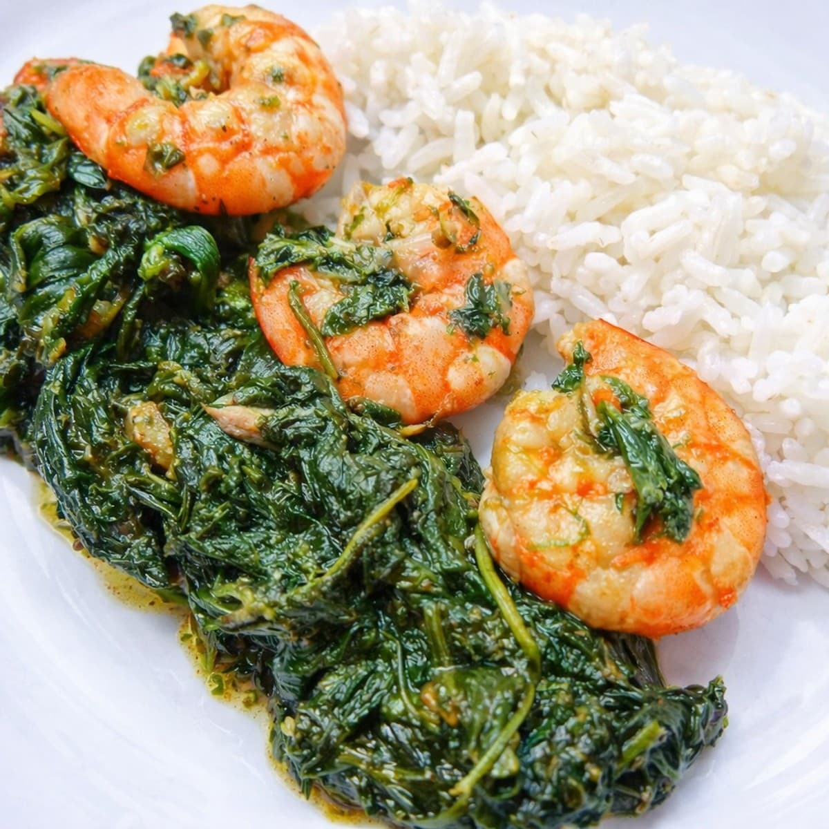 Sauce Épinards, Crevettes et Poissons fumé