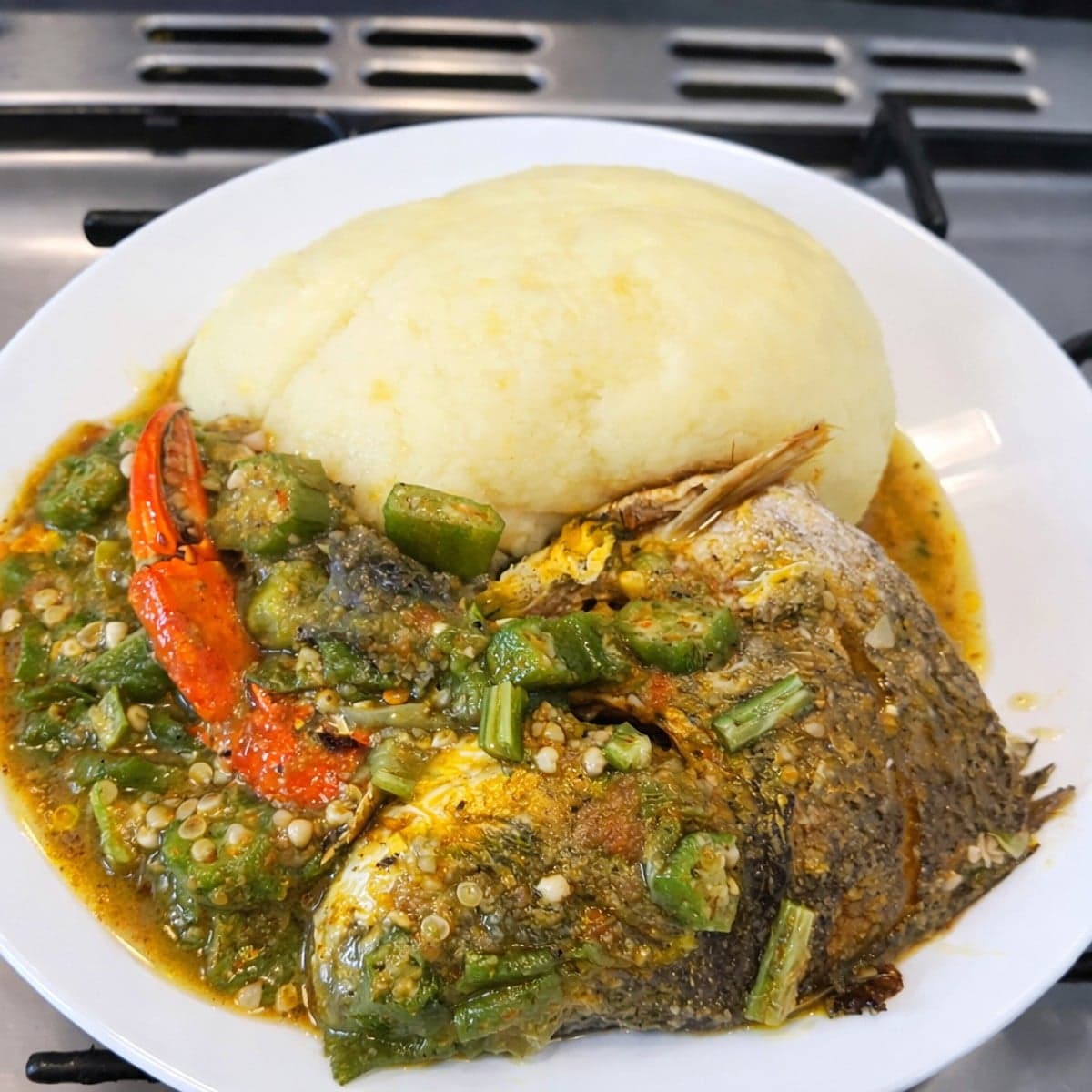 Sauce gombo aux poissons