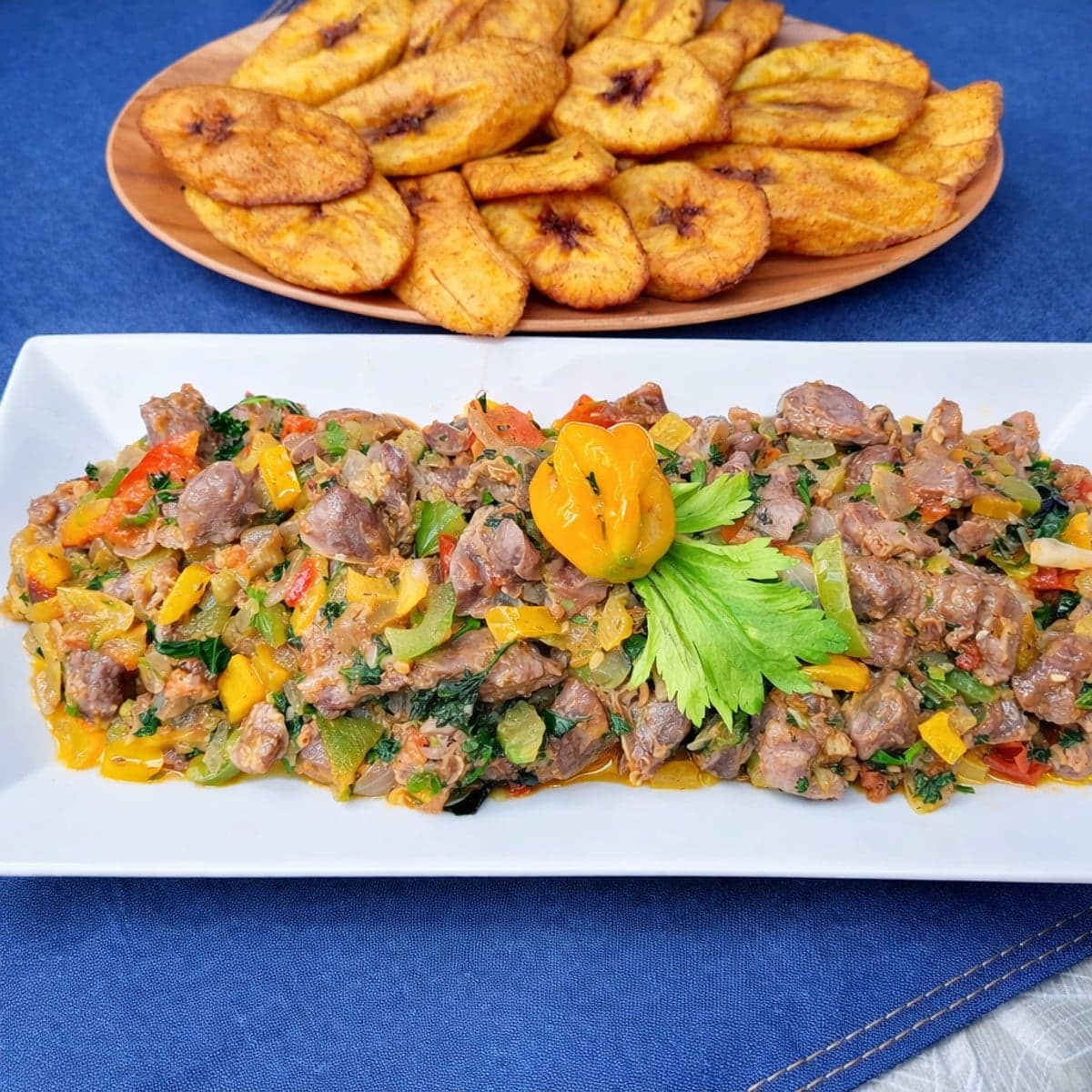 Sauté de gésiers au gingembre.