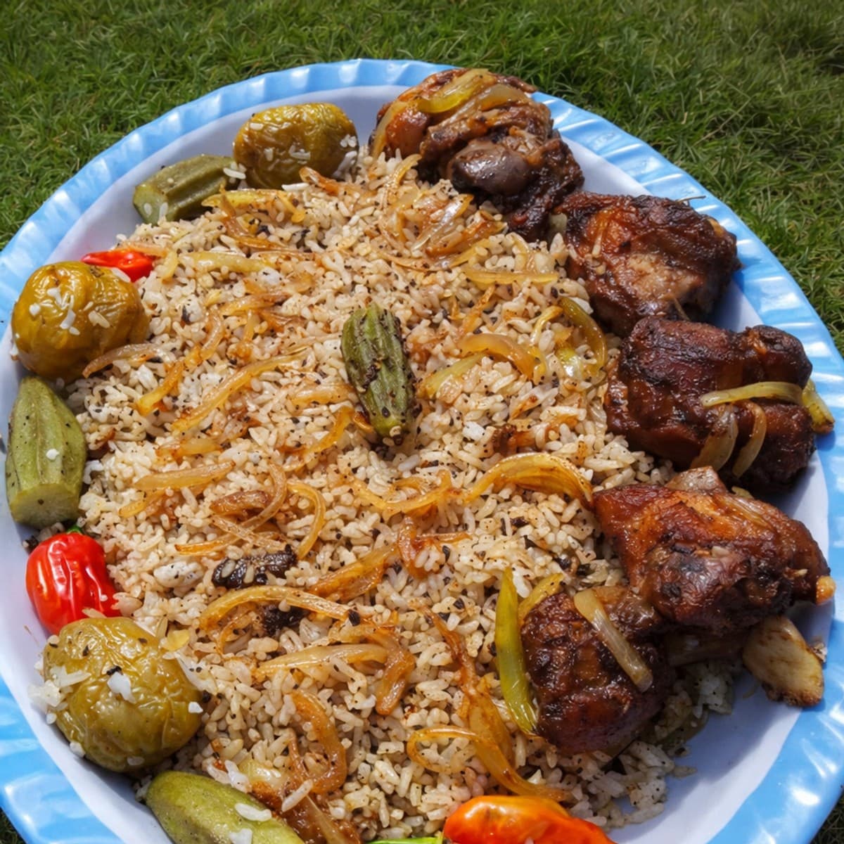 Soumara lafri ( soumara ou soumbala étouffé dans le riz )