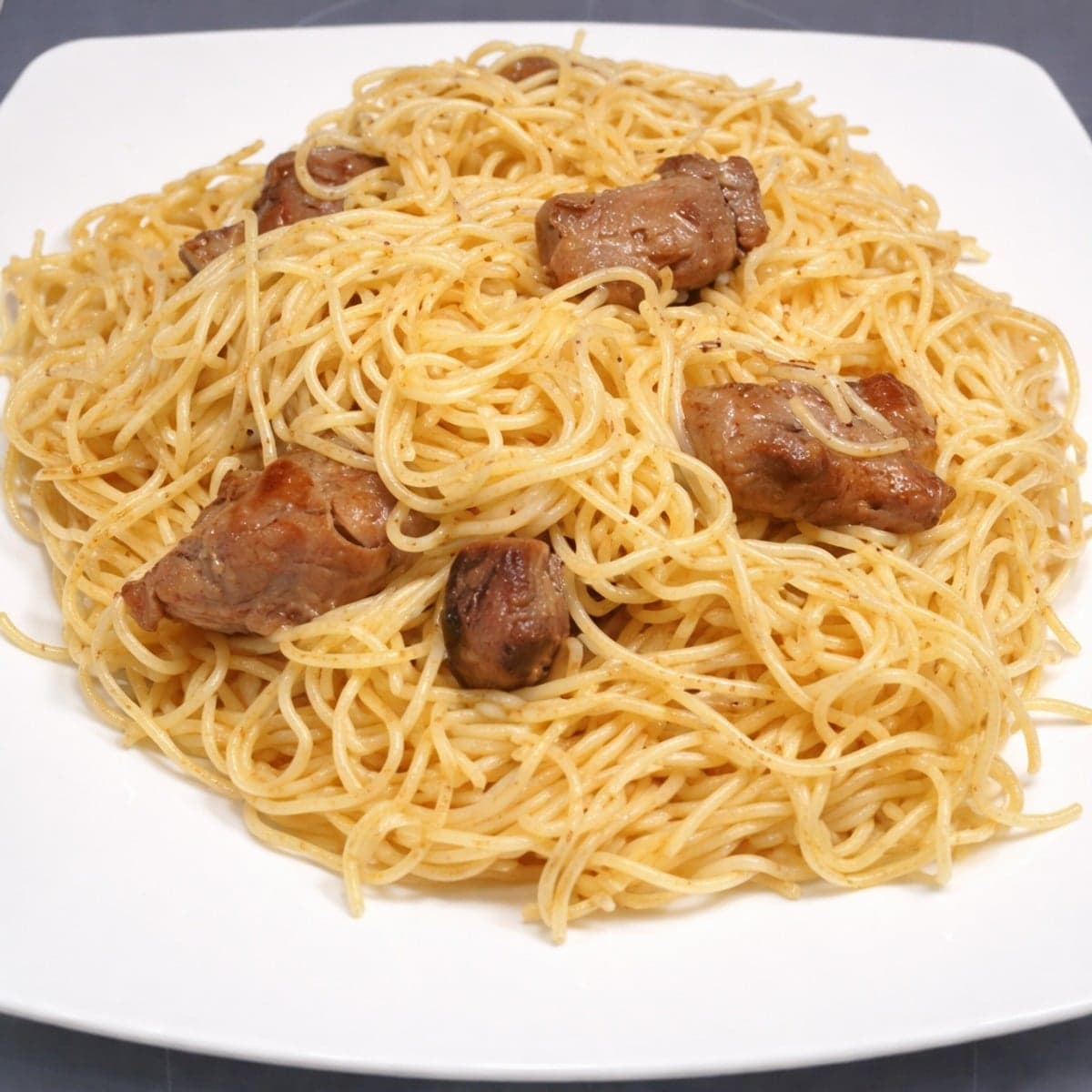 Spaghettis en toute simplicité.