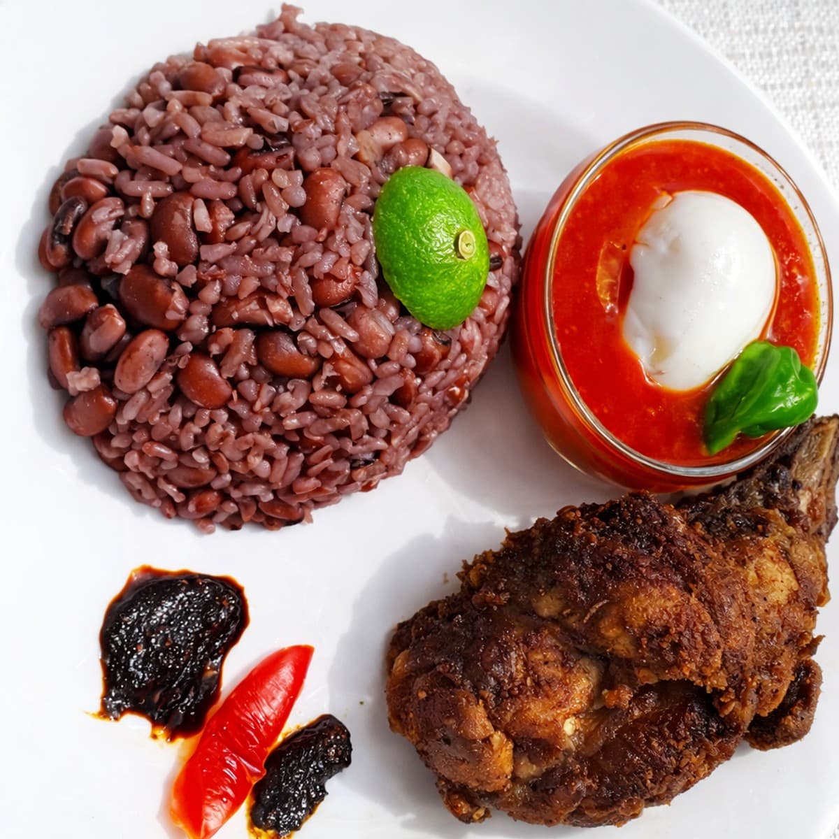 Wantche ou ayimolou : riz aux haricots