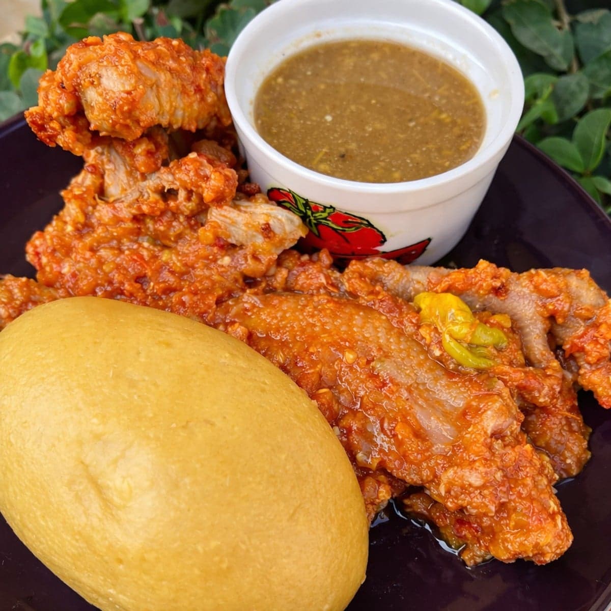 Biecosseu de poulet et son joli foutou