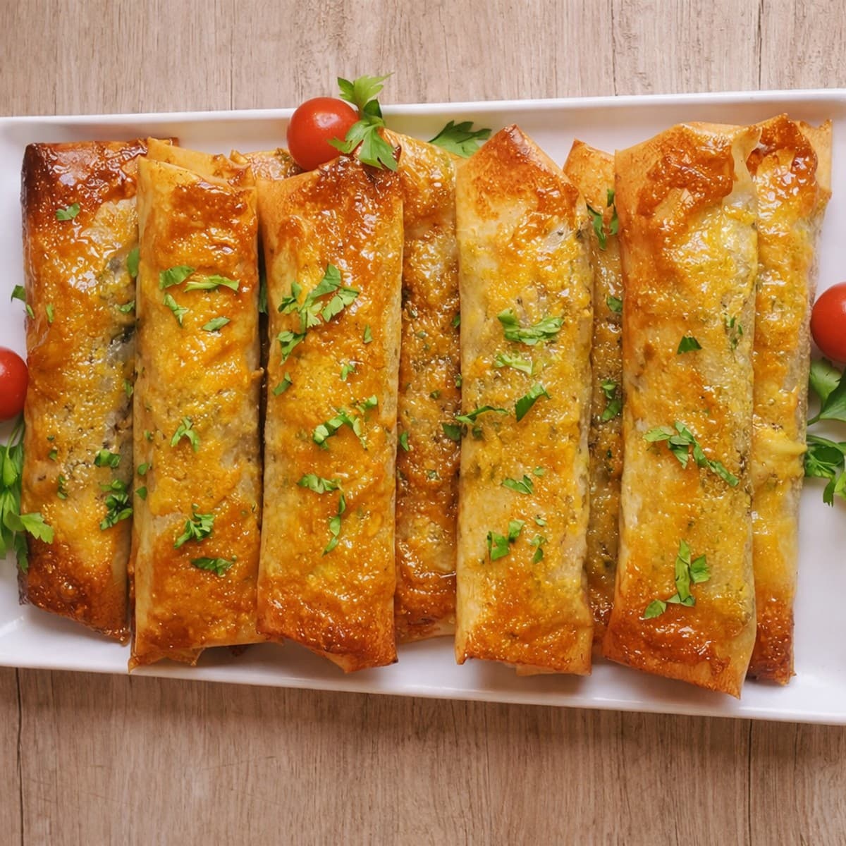 Borek à la viande de bœuf hachée et au fromage vache qui rit