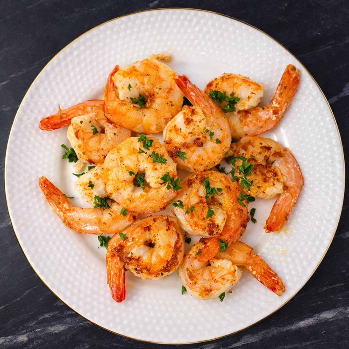 Crevettes sautées à l’ail