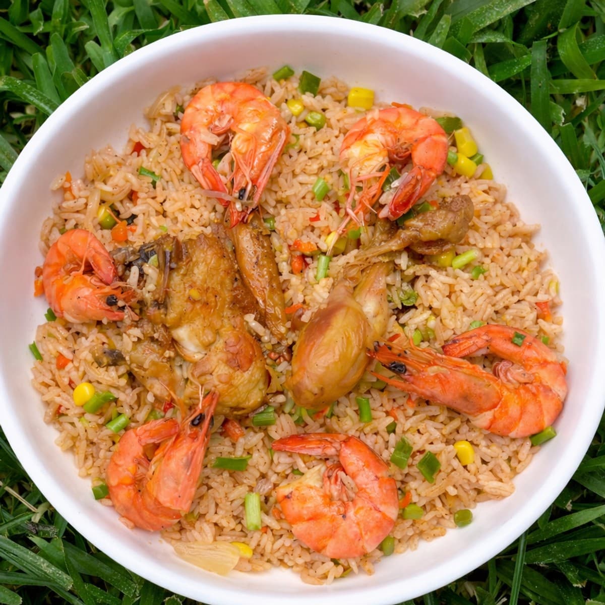 Délicieux plat de riz aux légumes