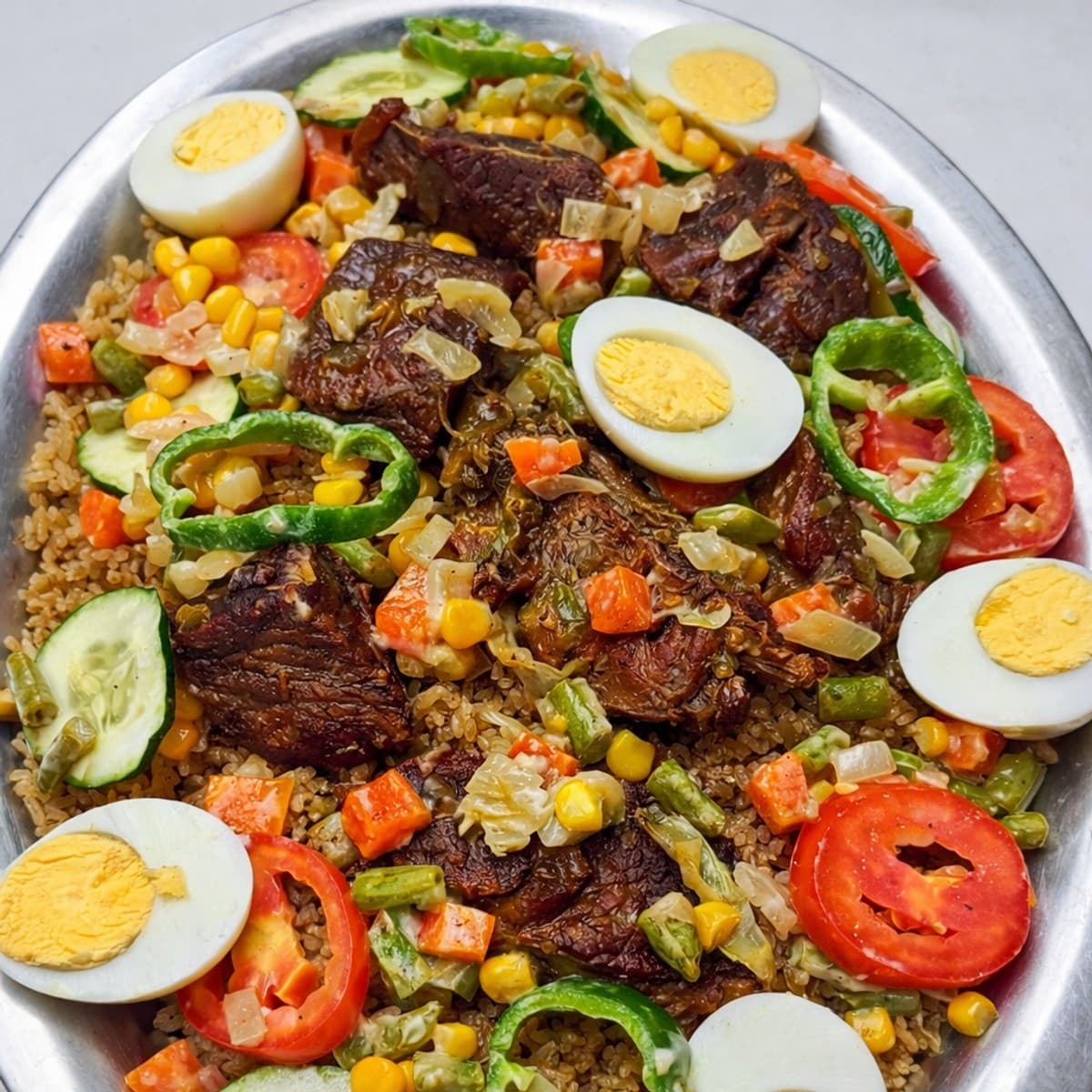 Délicieux tchep à la viande de bœuf