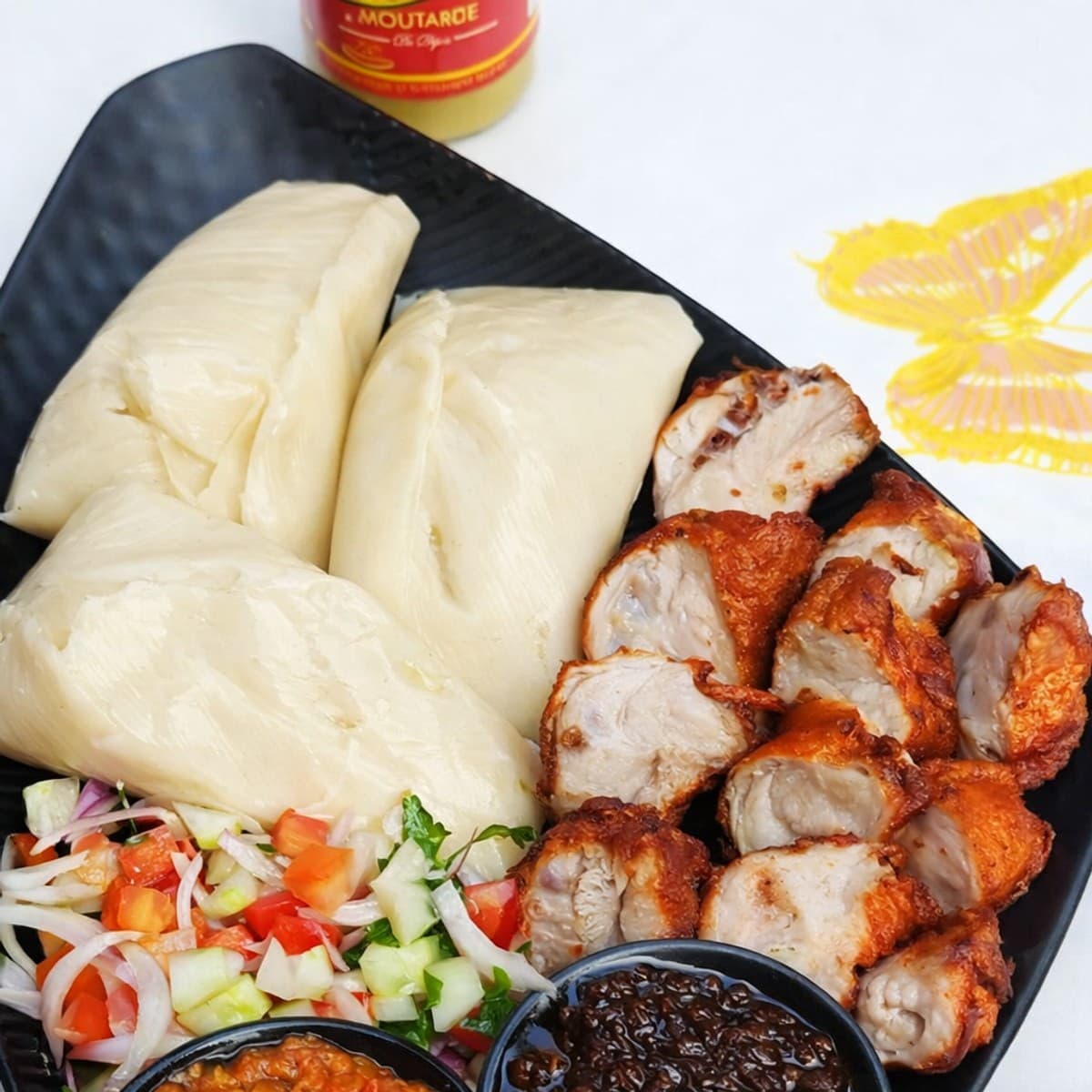 Des croupions de dinde frit avec de l’akassa 😋