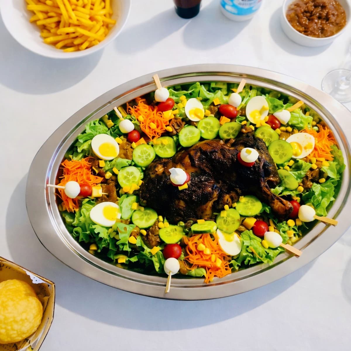 Epaule d’agneau au four et salade fraîcheur