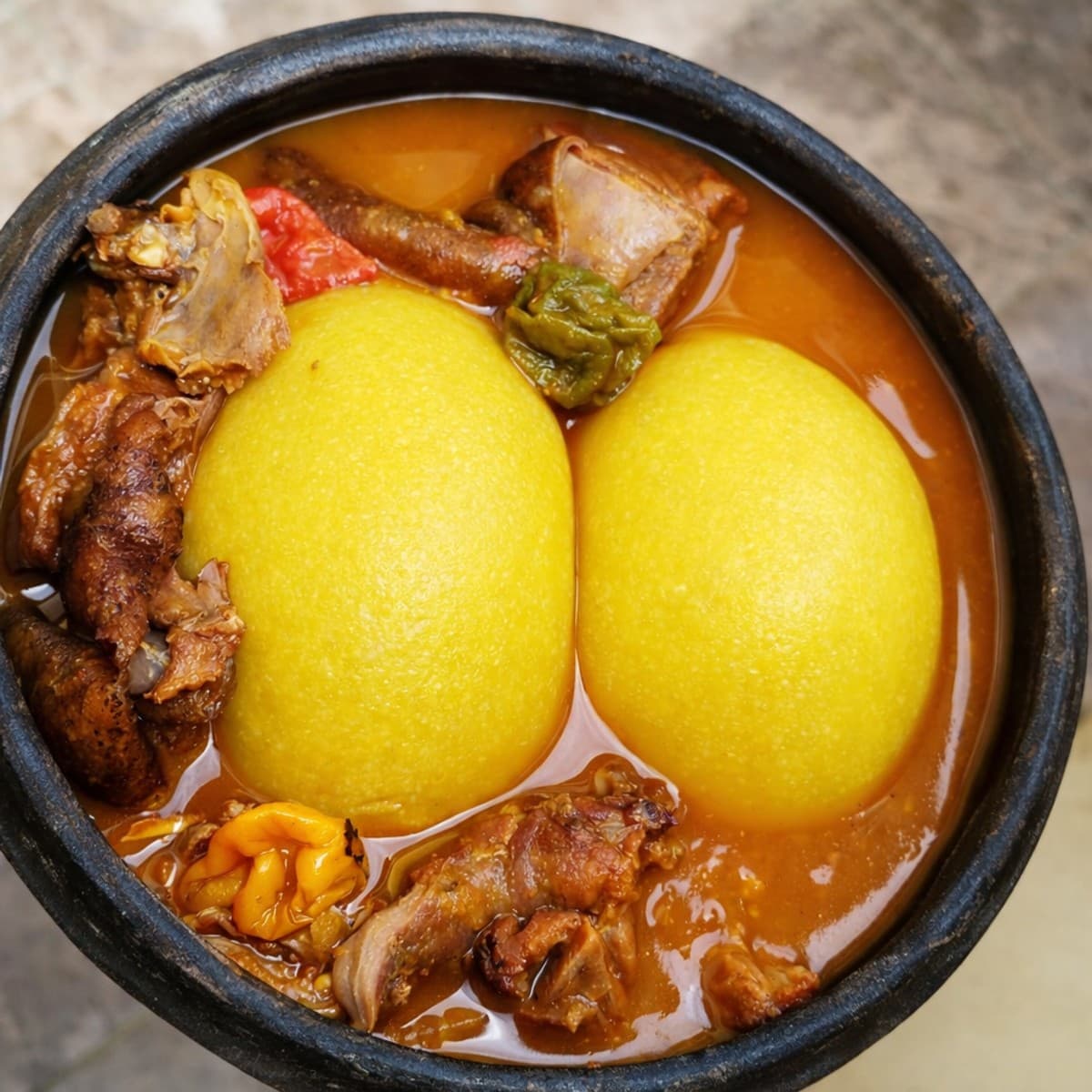 Foutou à la sauce claire du midi : recette