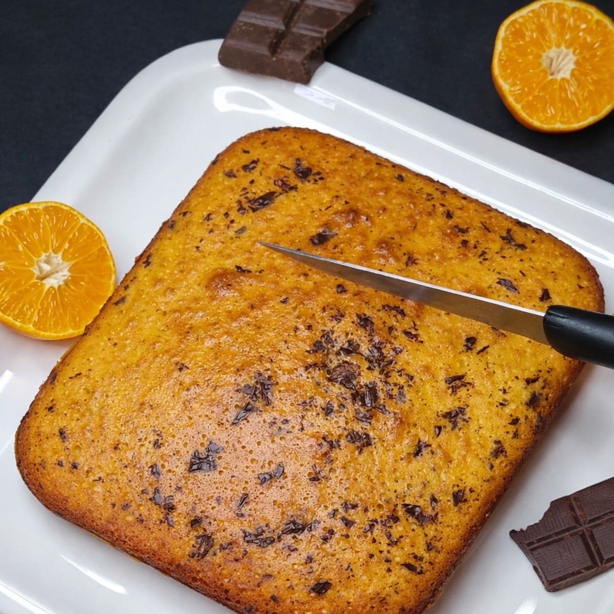 Gâteau au chocolat et mandarine
