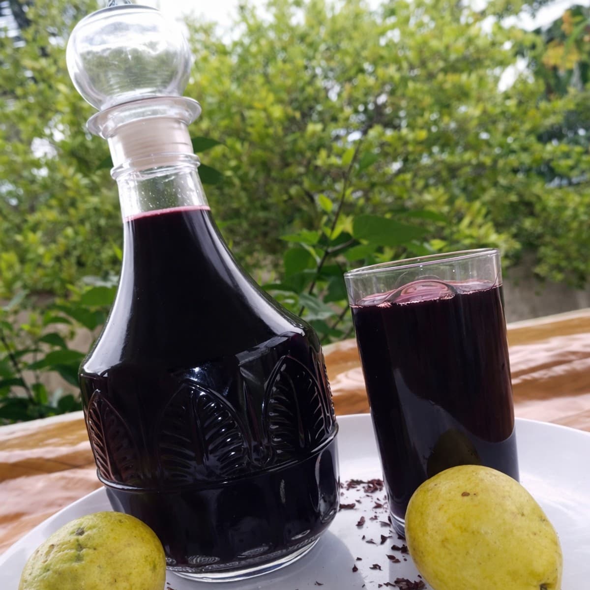Jus de bissap aux goyaves