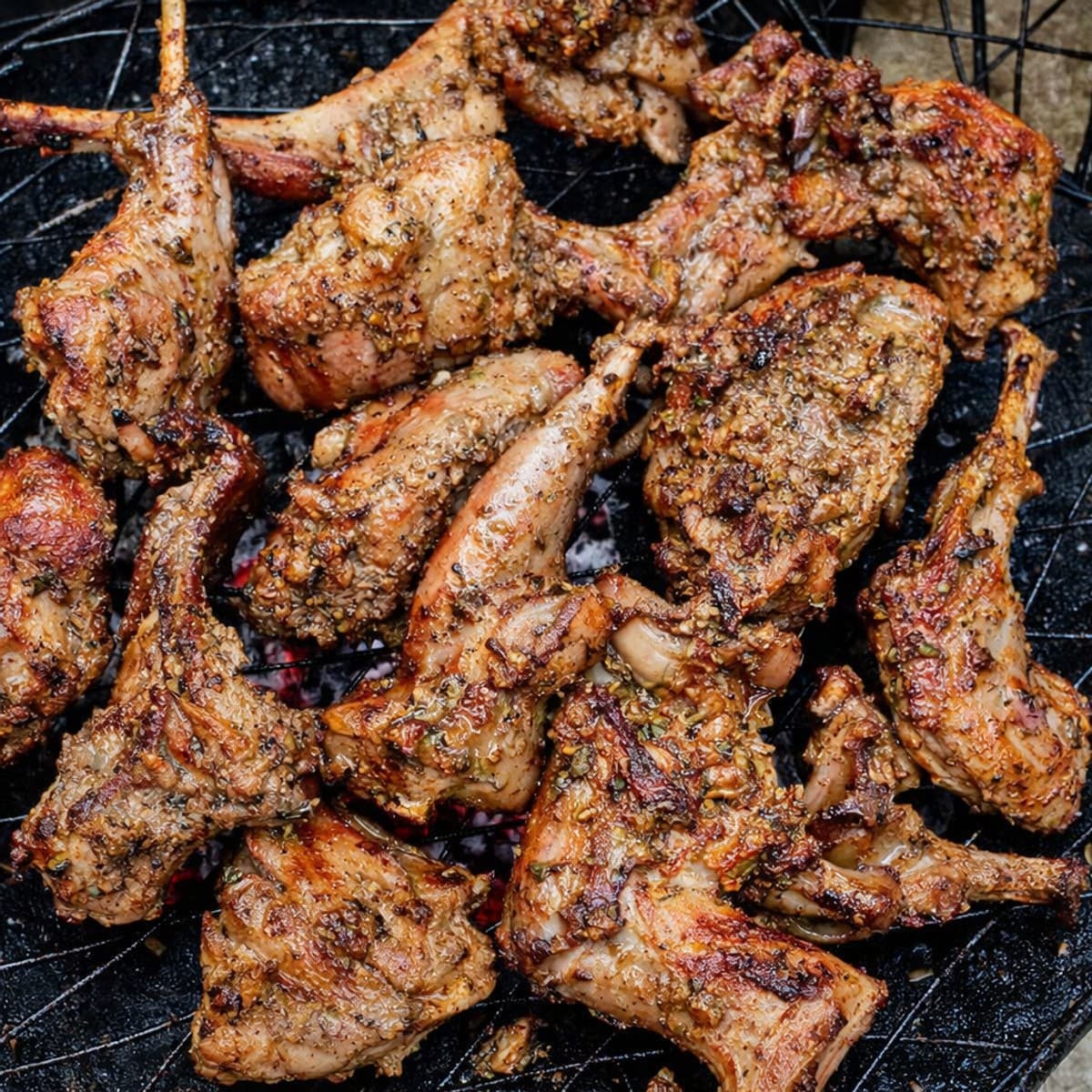 Lapin braisé assaisonné avec Les marinades de ninie 😍