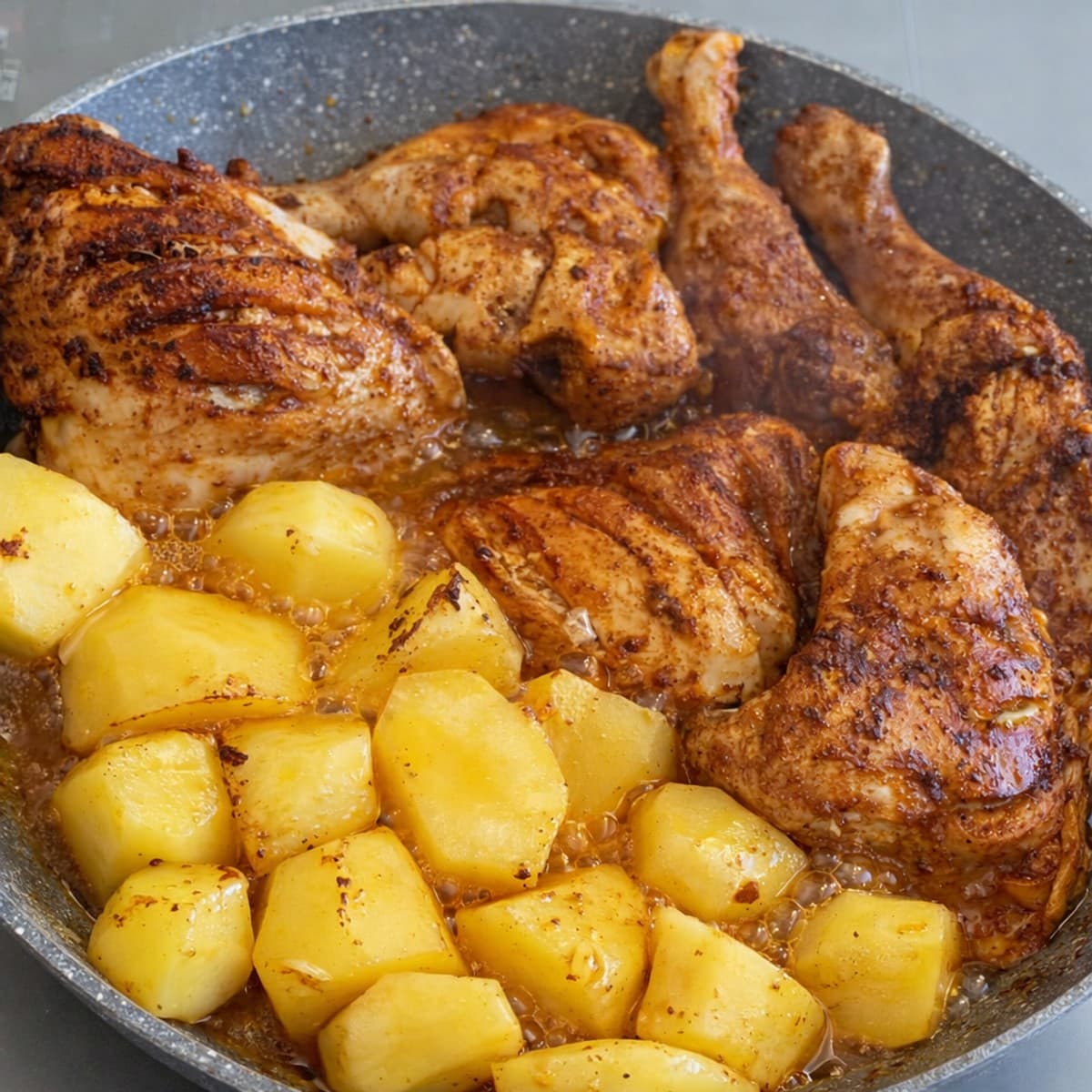 Ragout de poulet aux pommes de terre