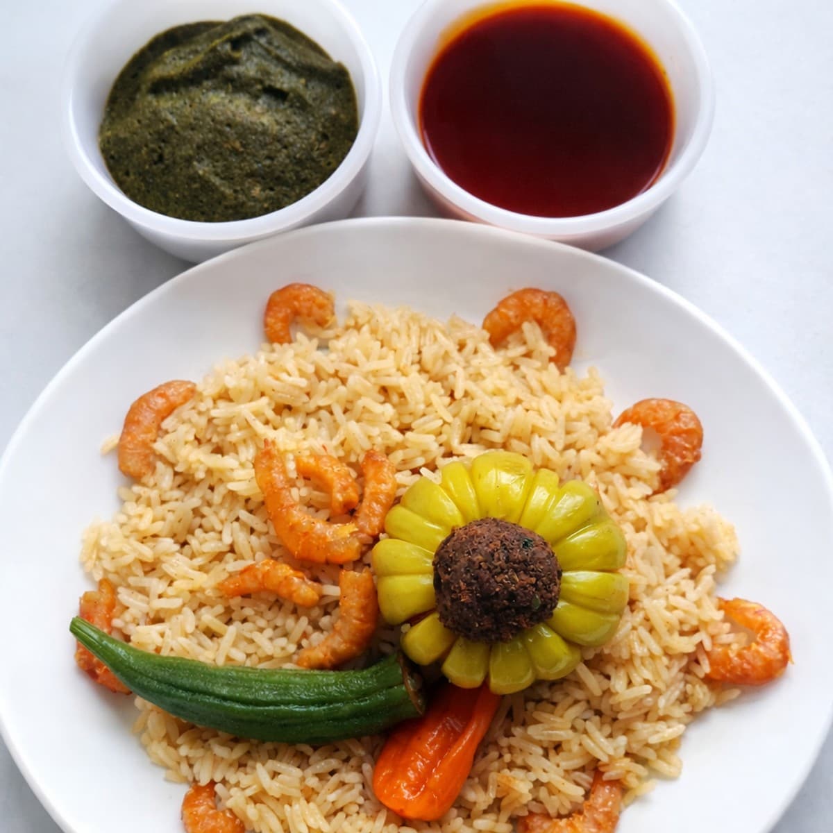 Riz aux crevettes sautées