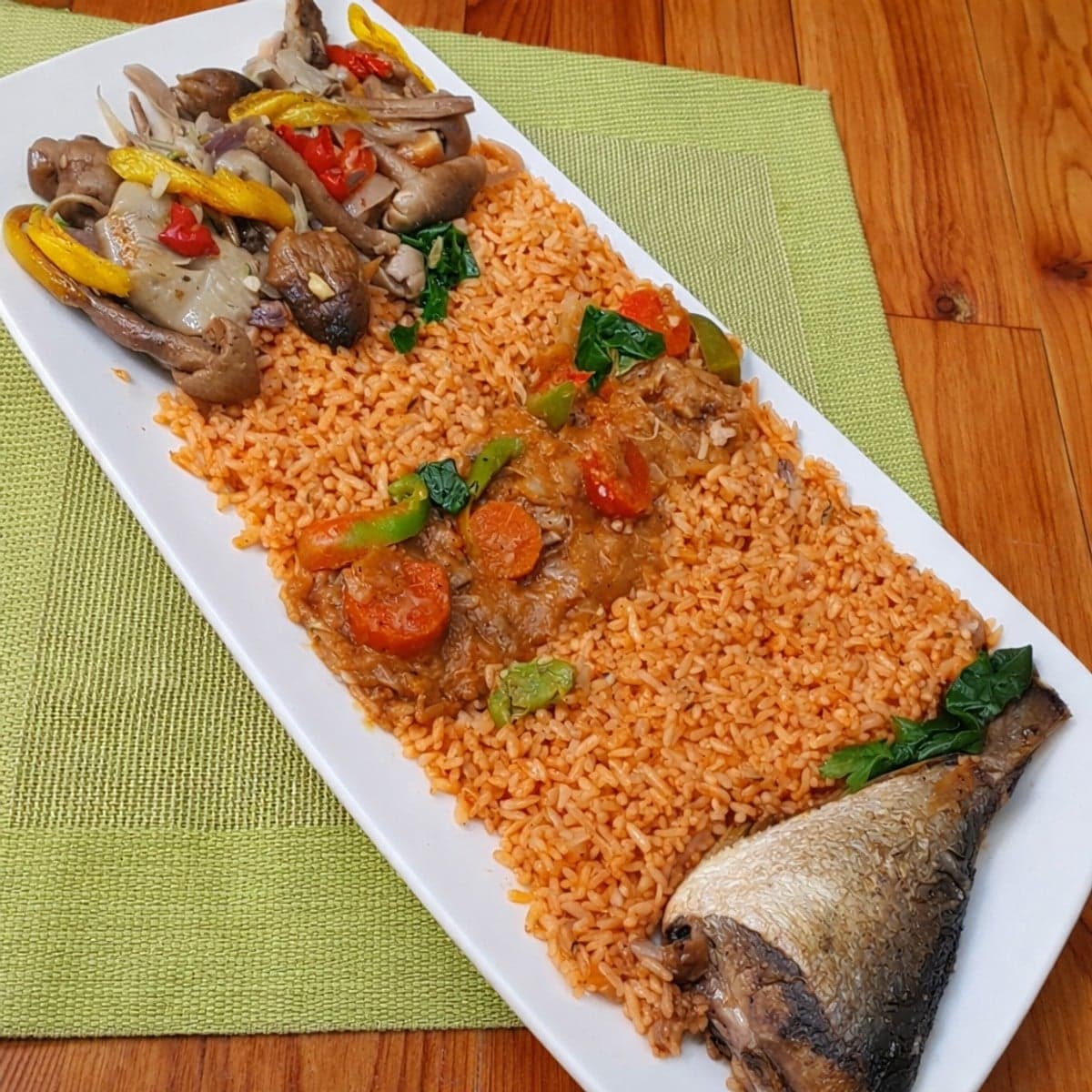 Riz gras feat champignons sautés à la citronnelle