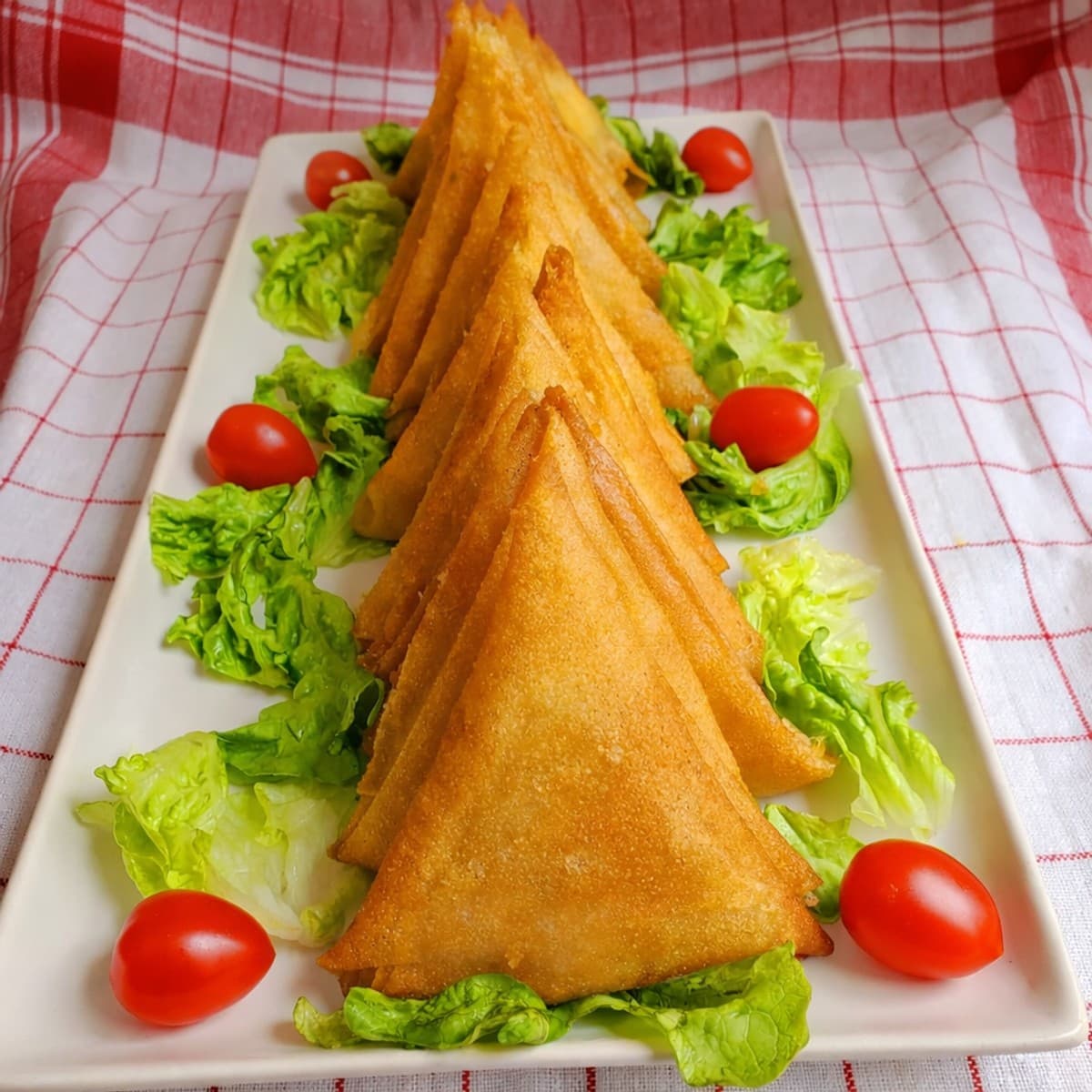 Samoussas au thon et au fromage vache qui rit