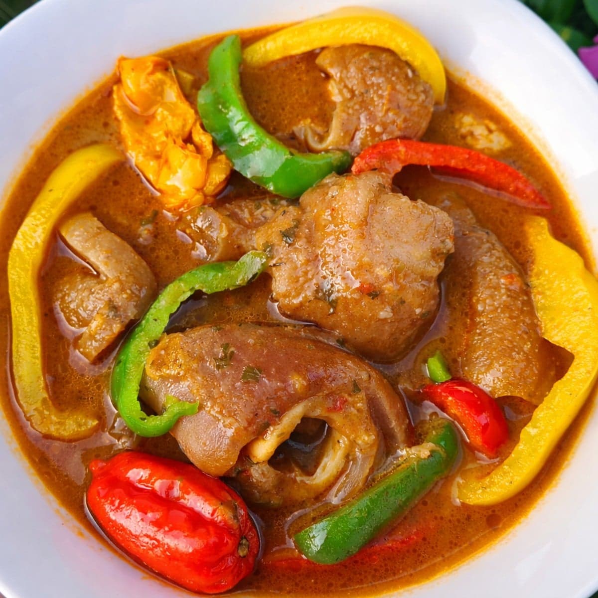 Soupe de pattes de bœuf