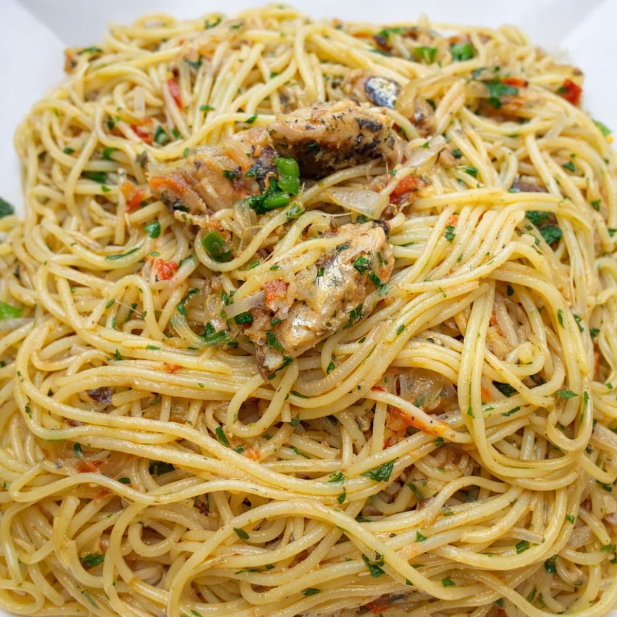 Spaghetti sautés aux sardines : recette rapide