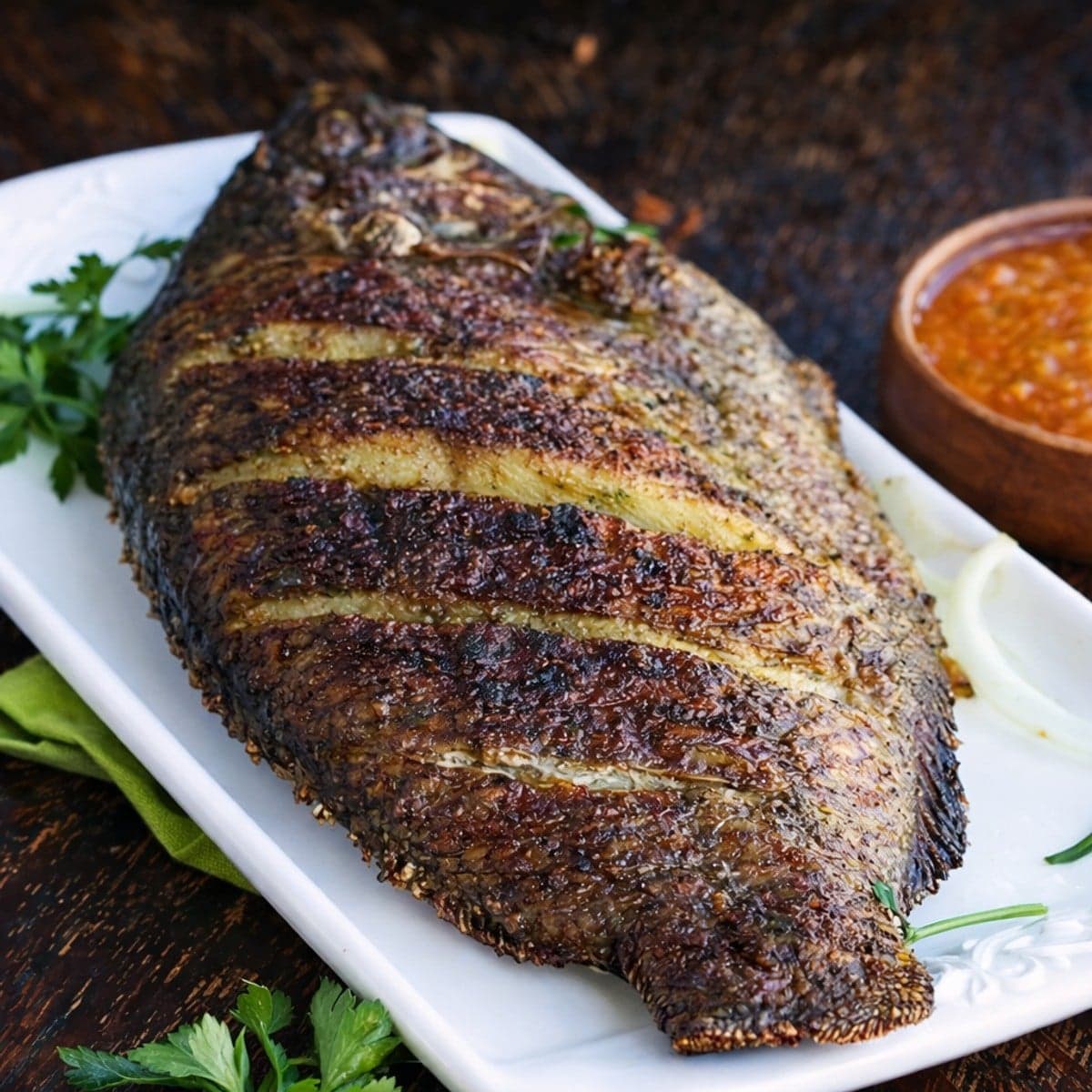 Tilapia braisé : recette africaine croustillante