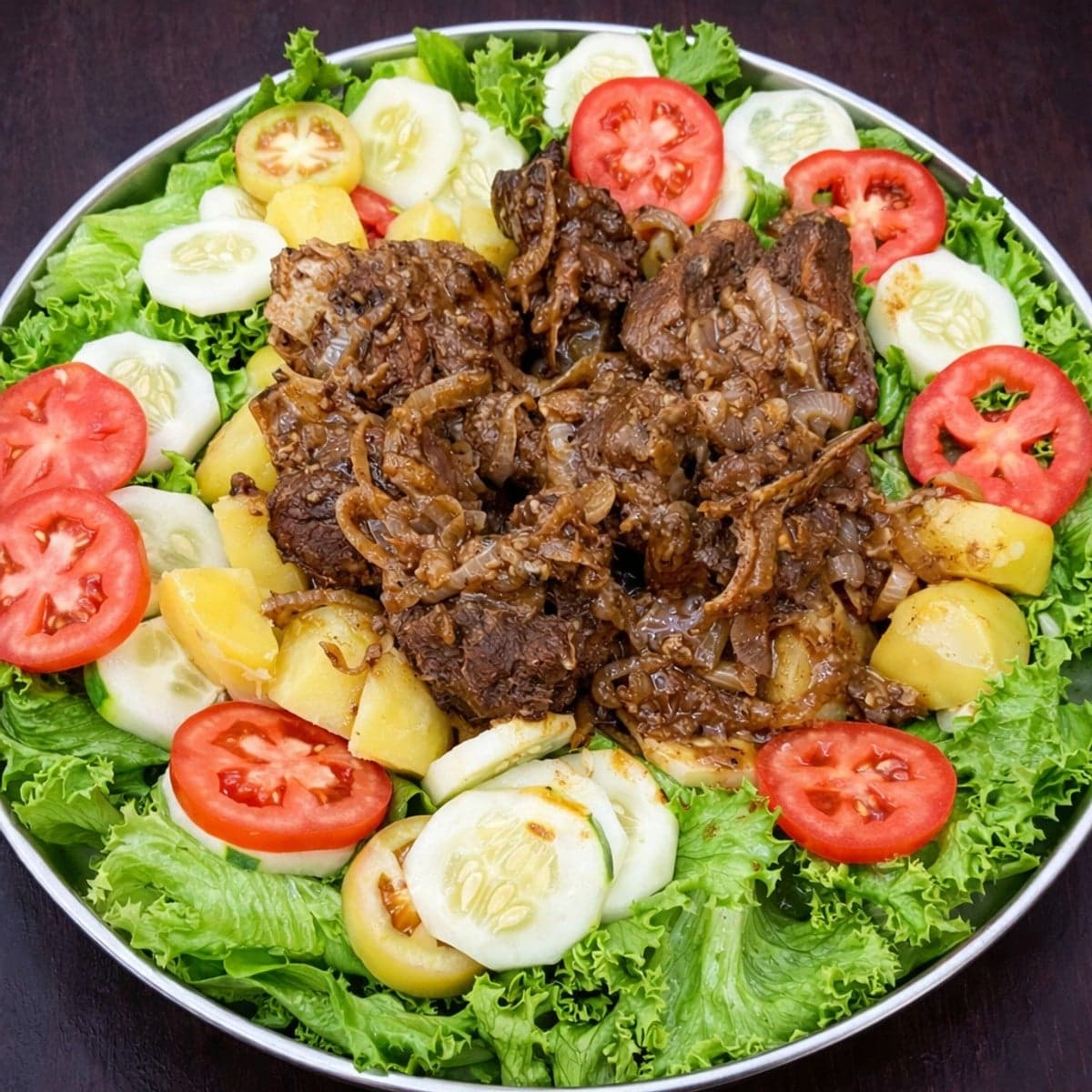 Viande sautée et crudités : recette légère