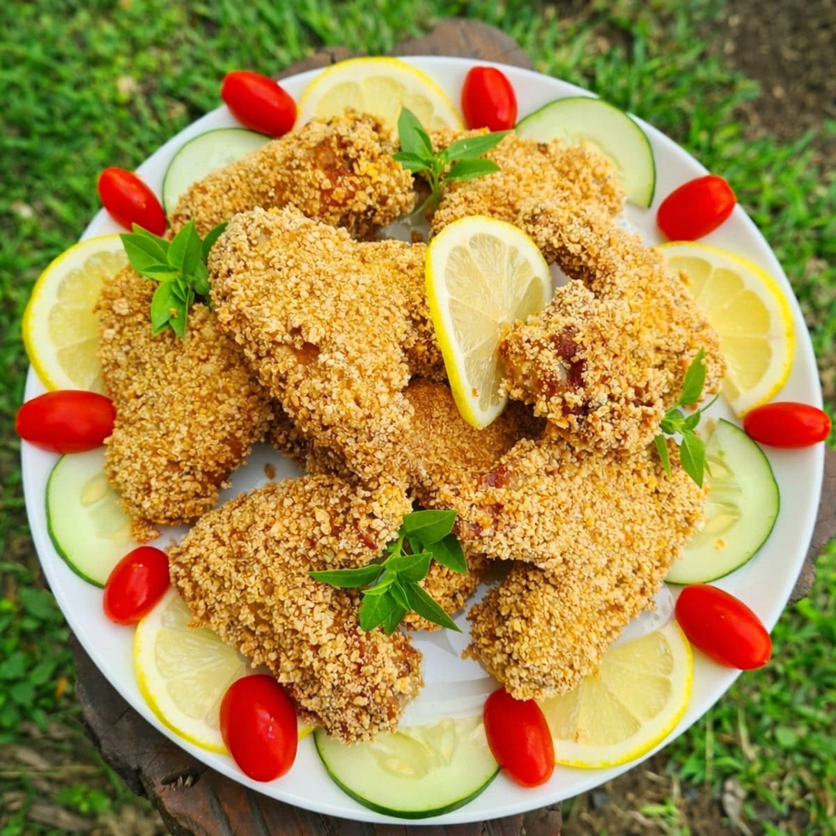 Ailes de poulet pané et croustillant