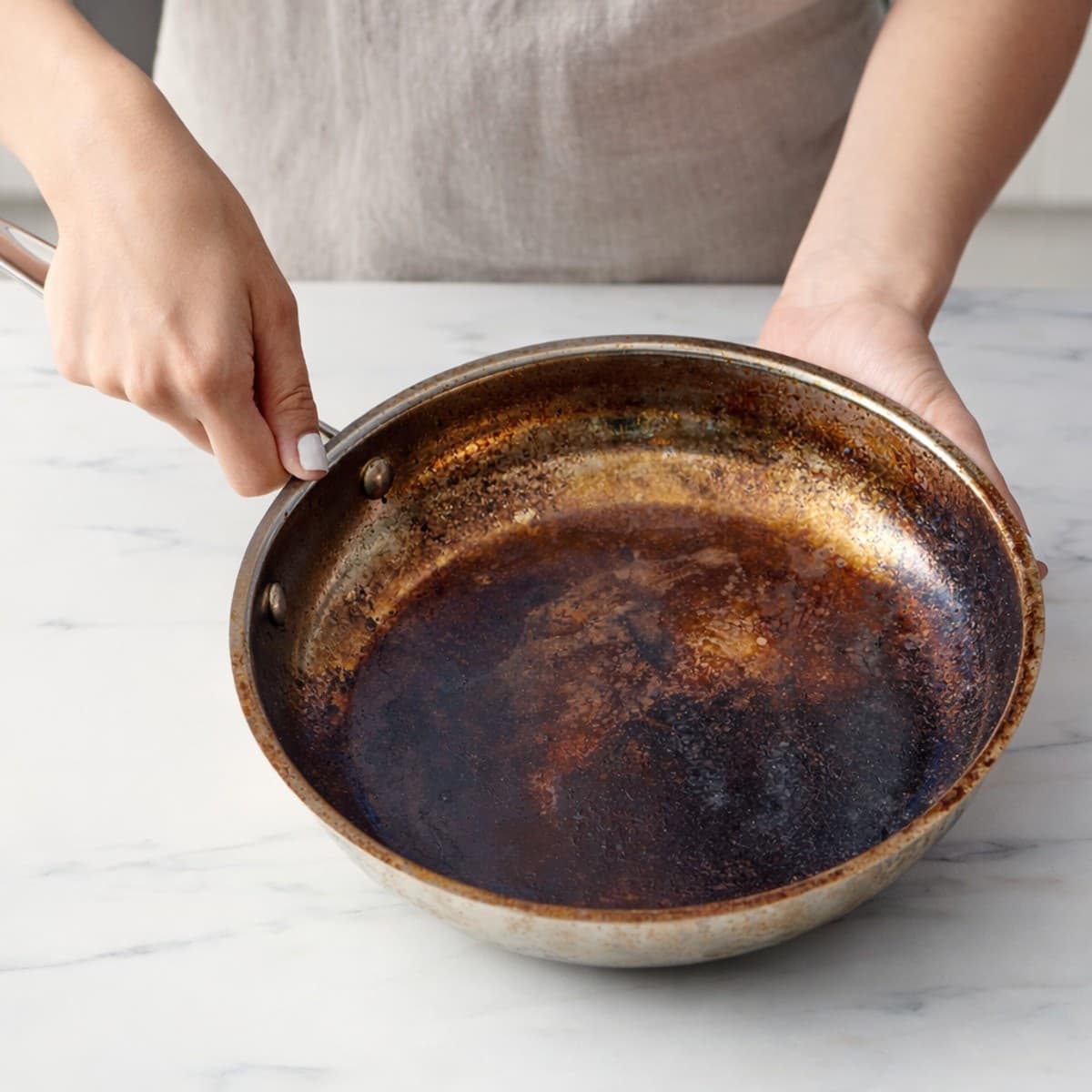 Astuce pour nettoyer les casseroles brulées.