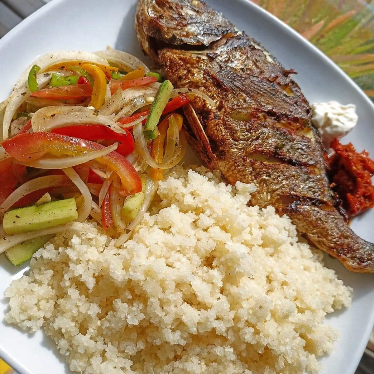 Attiéké poisson