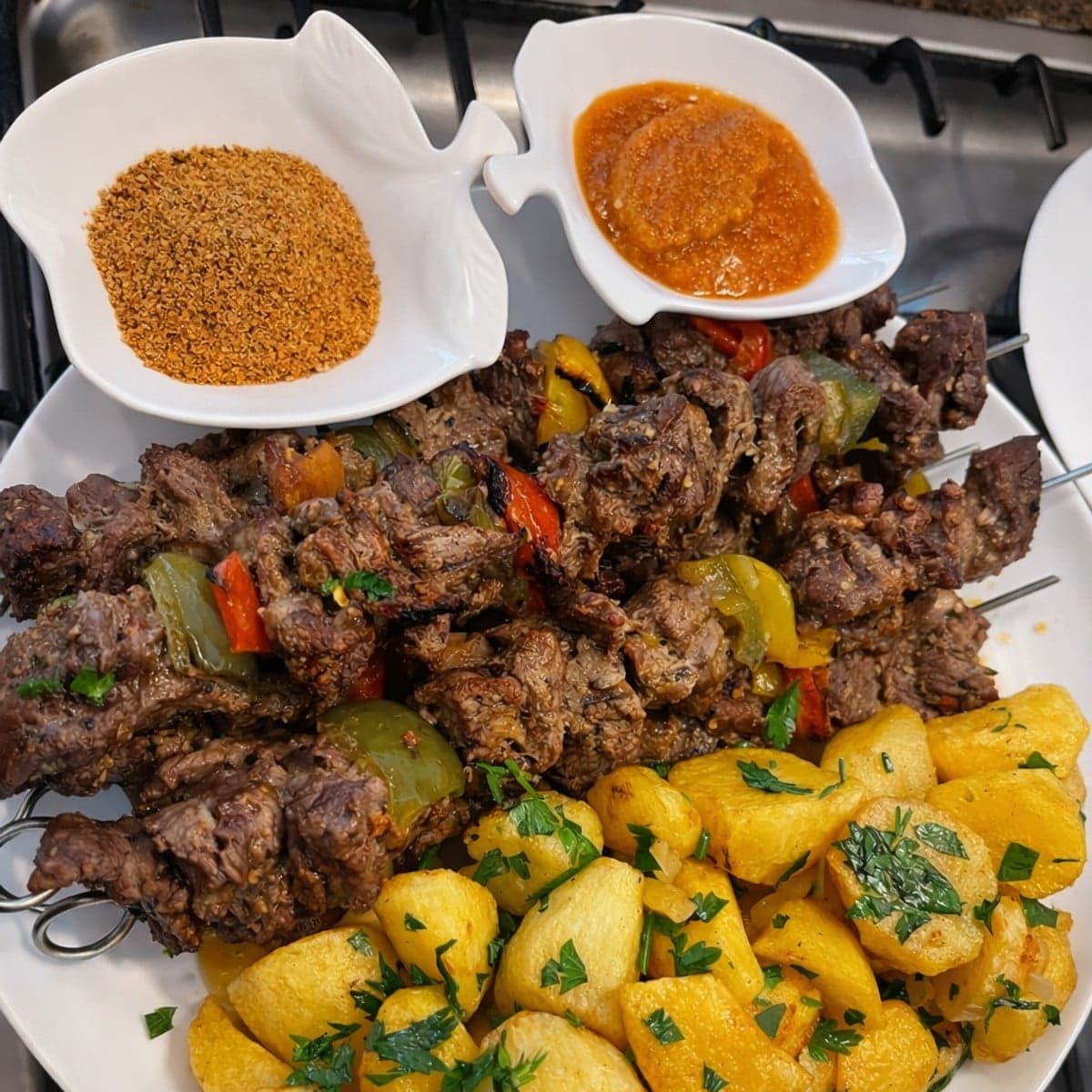 Brochettes de bœuf faites maison
