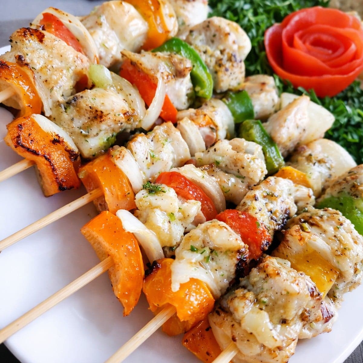 Brochettes de filet de poisson