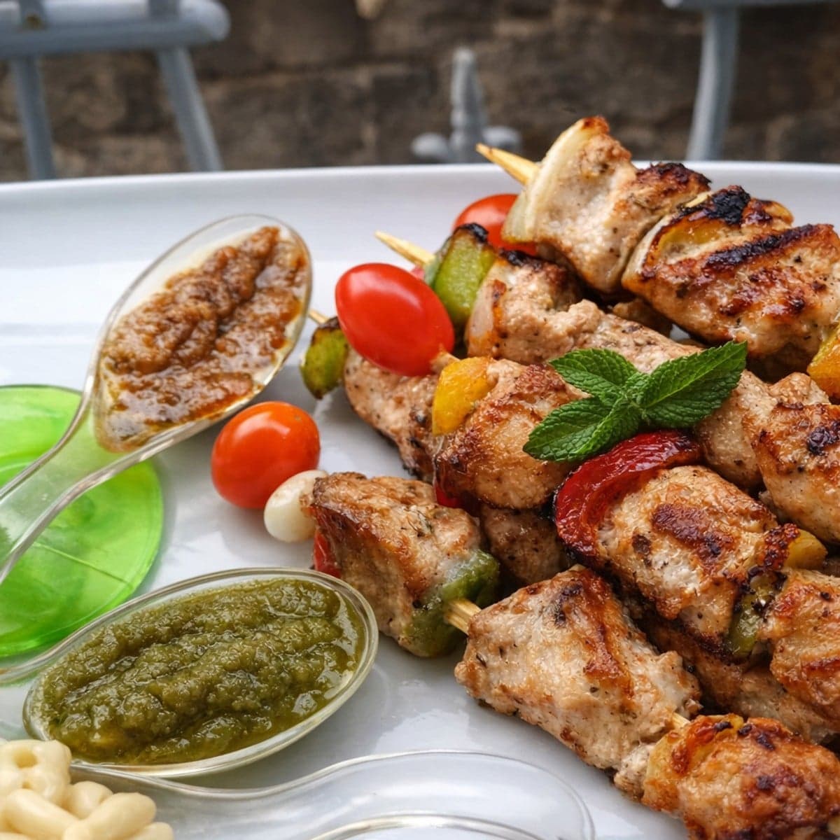 Brochettes de poulet et frites : recette gourmande