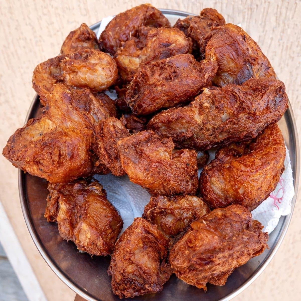 Croupion de dinde frit