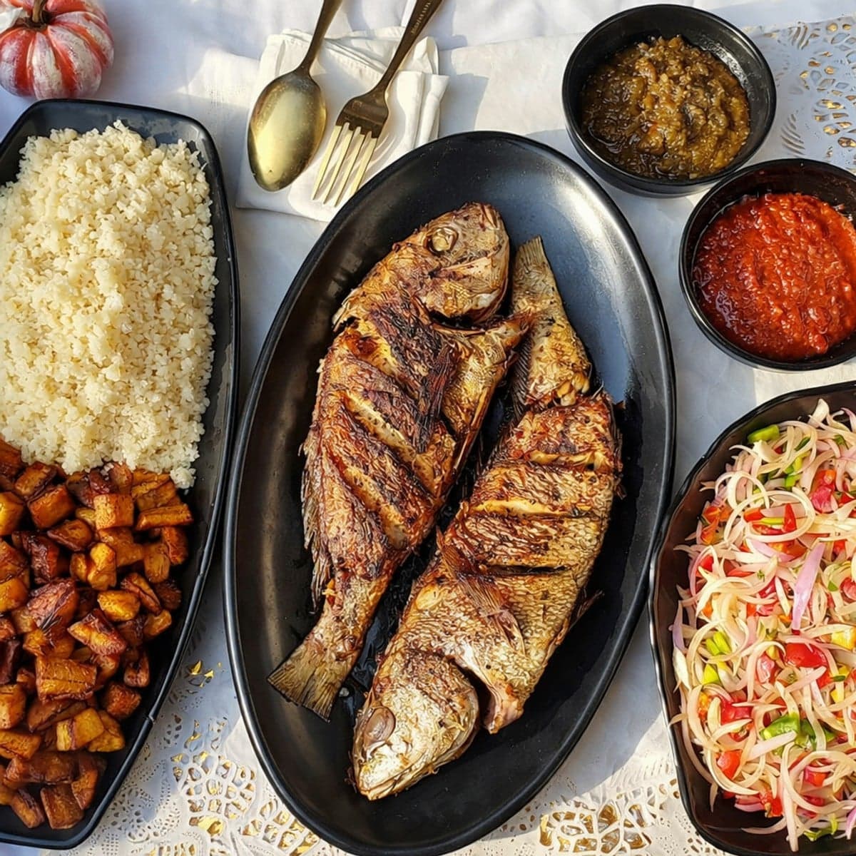 Dabali : Attiéké, Alloco et Poisson Frit