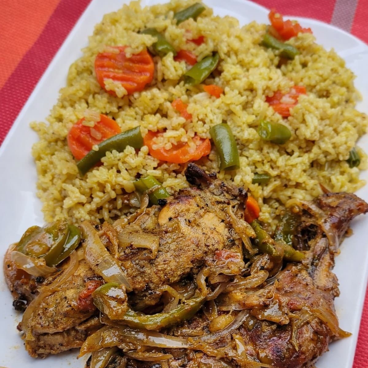dĂ©licieux riz gras au pouletđ