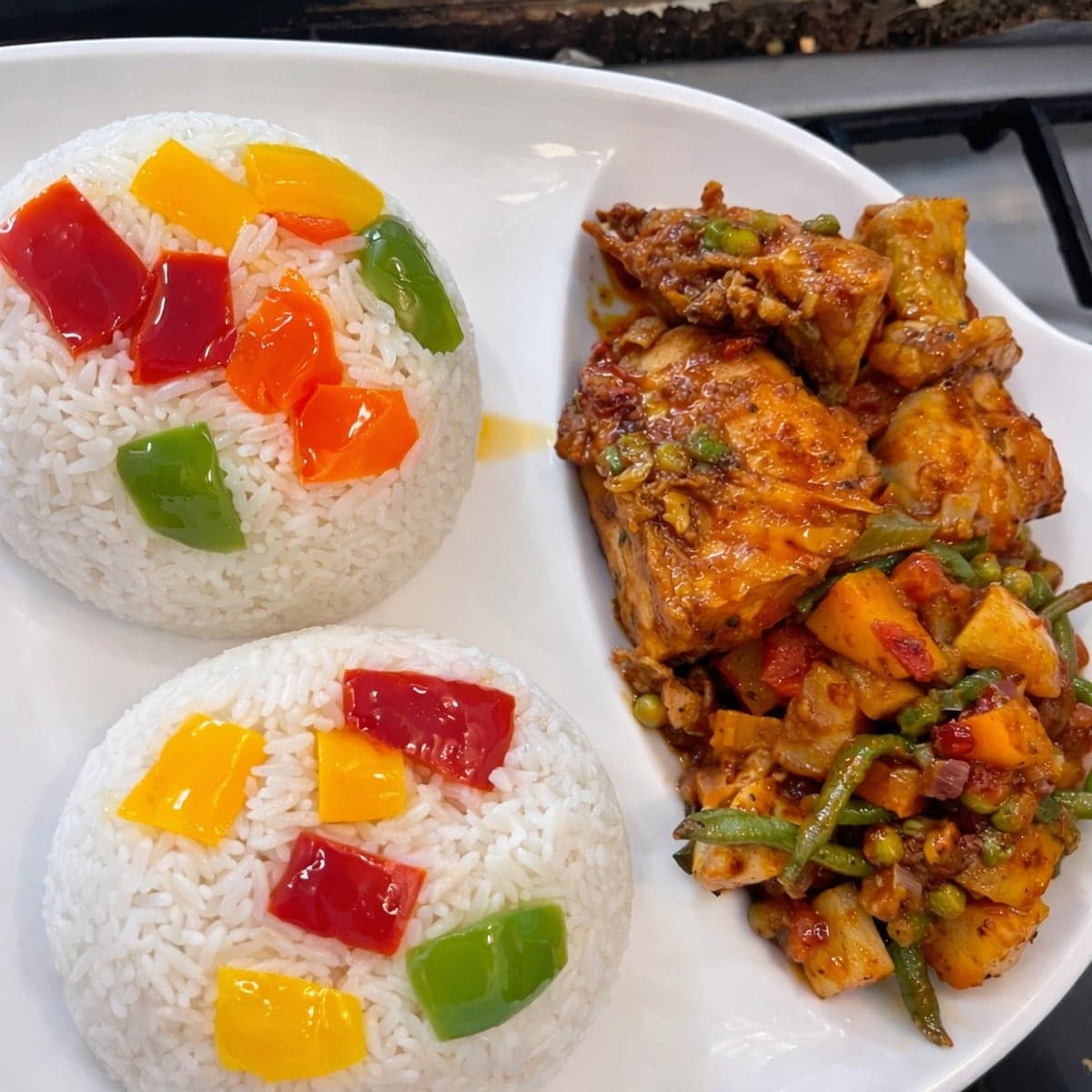 Du poulet aux légumes
