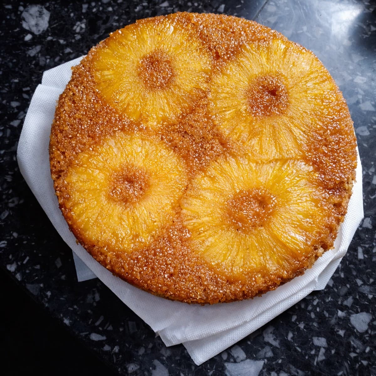Gâteau caramélisé à l’ananas : recette gourmande