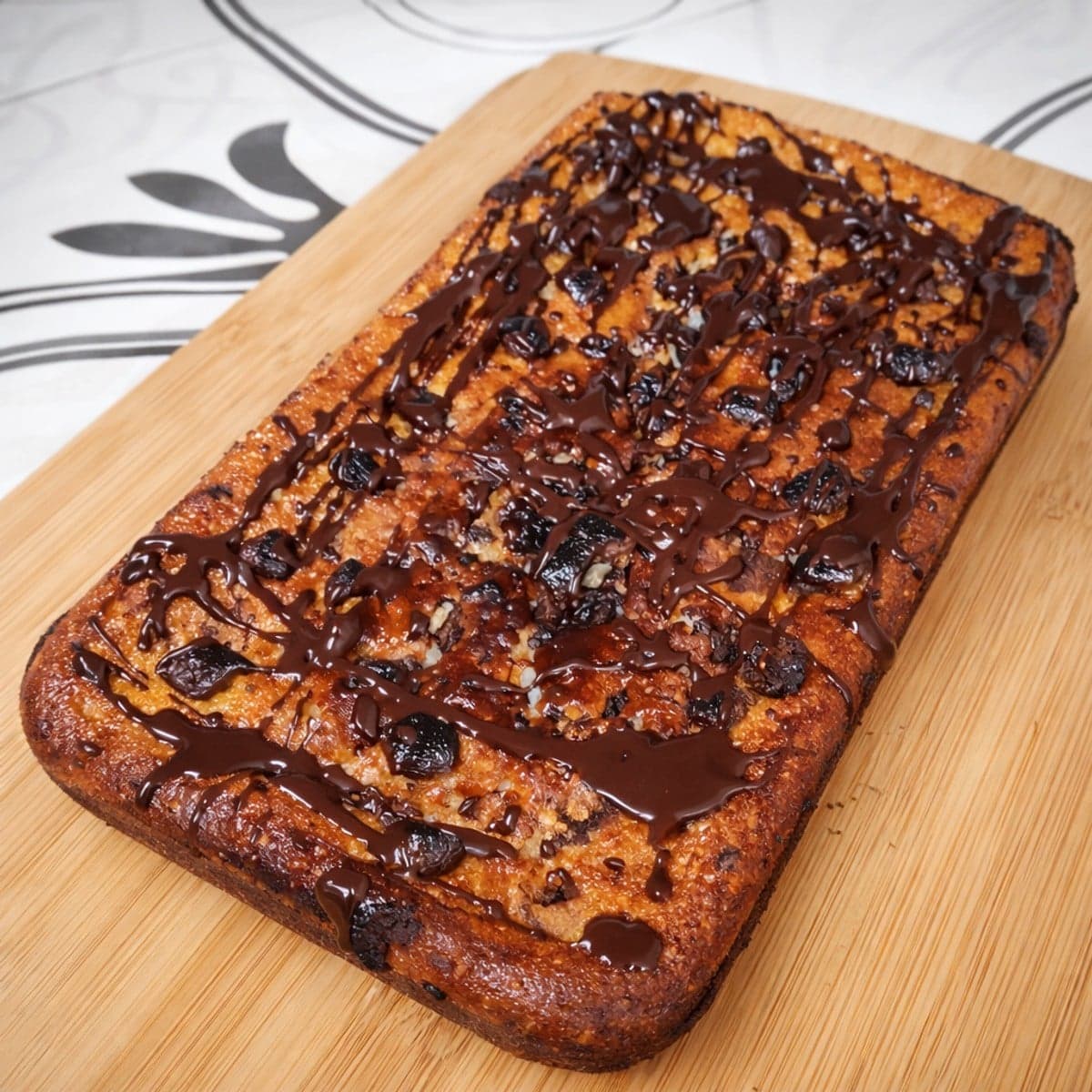 Gâteau aux pépites de chocolat.