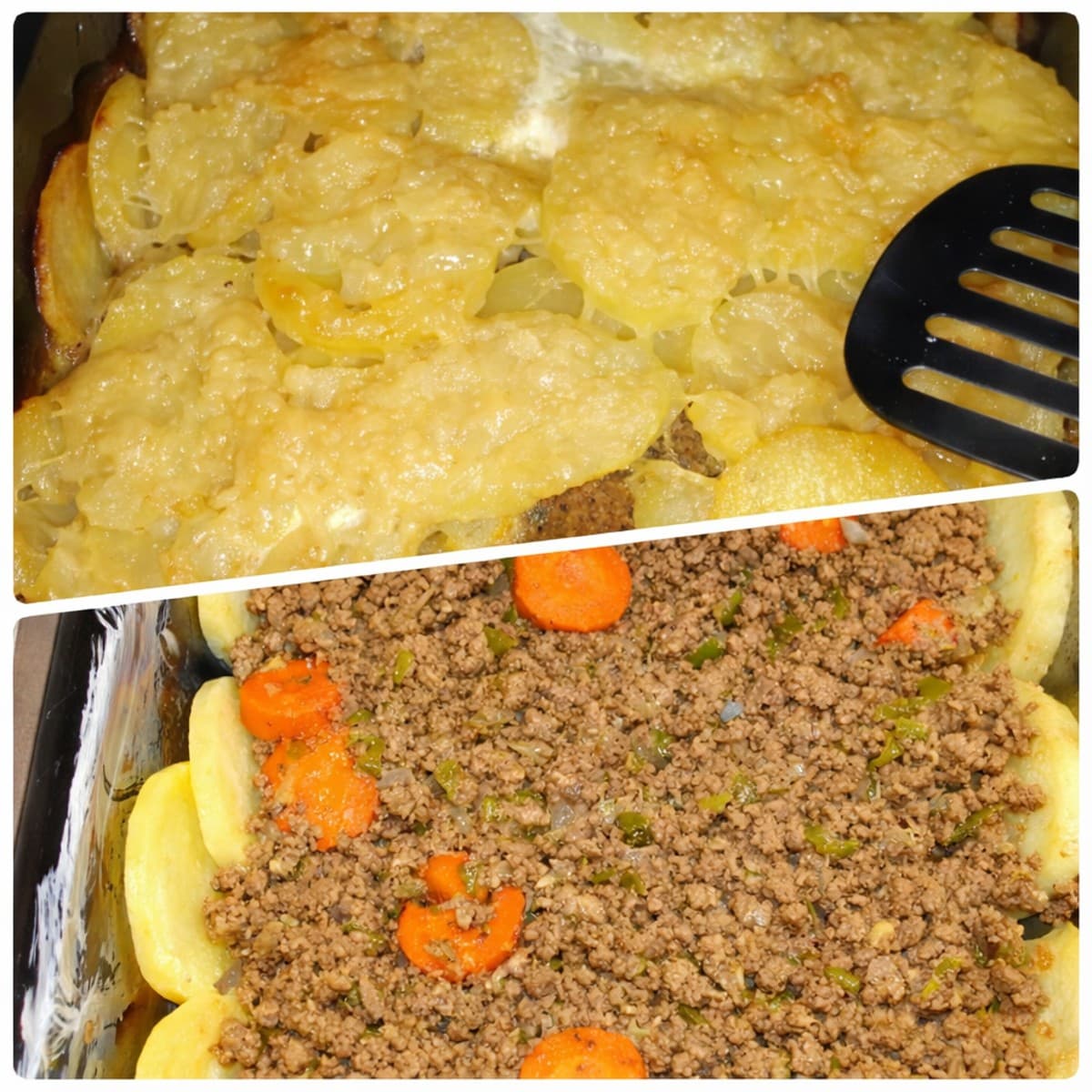 Gratin de pommes de terre à la viande hachée