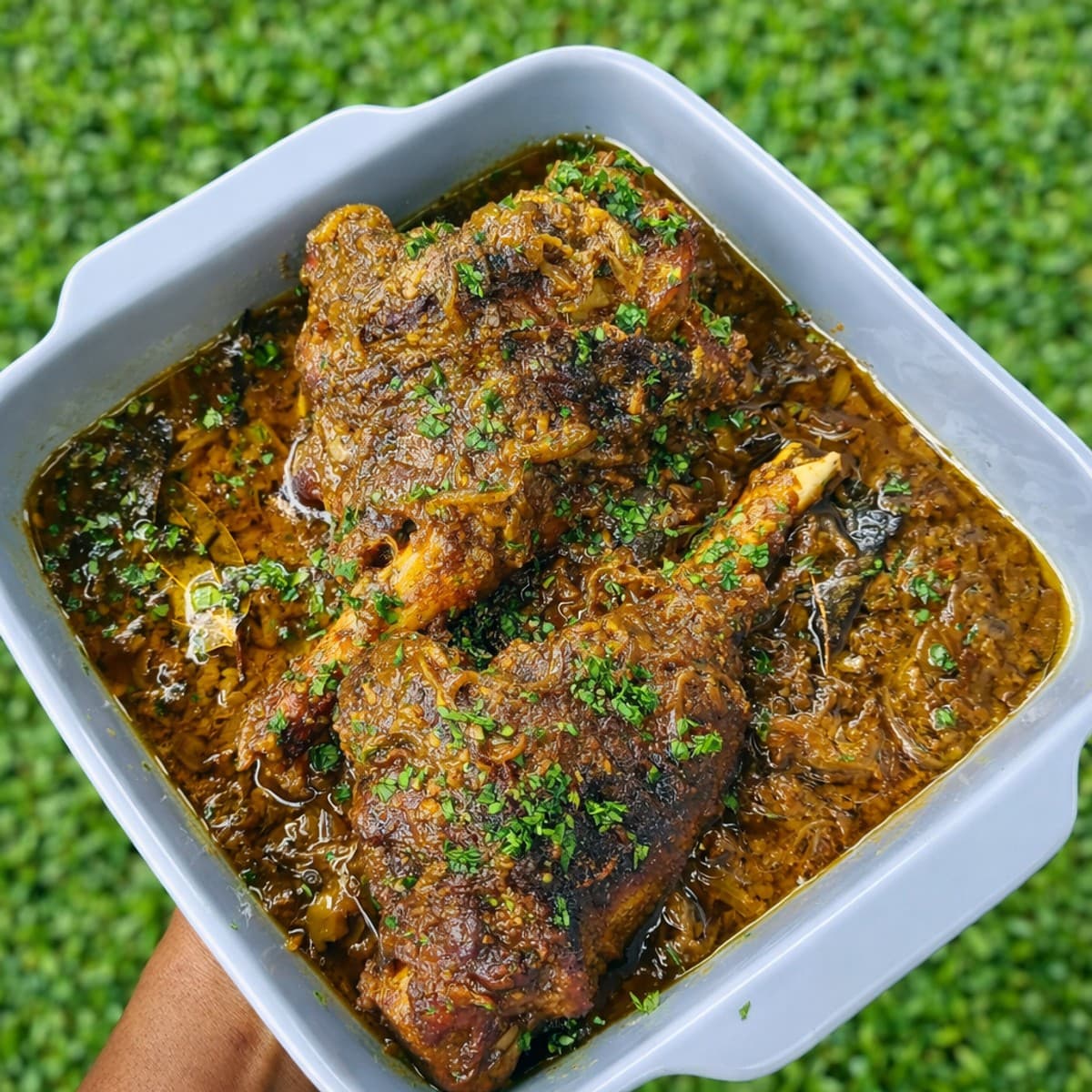 Gigot d’agneau fondant aux oignons : recette