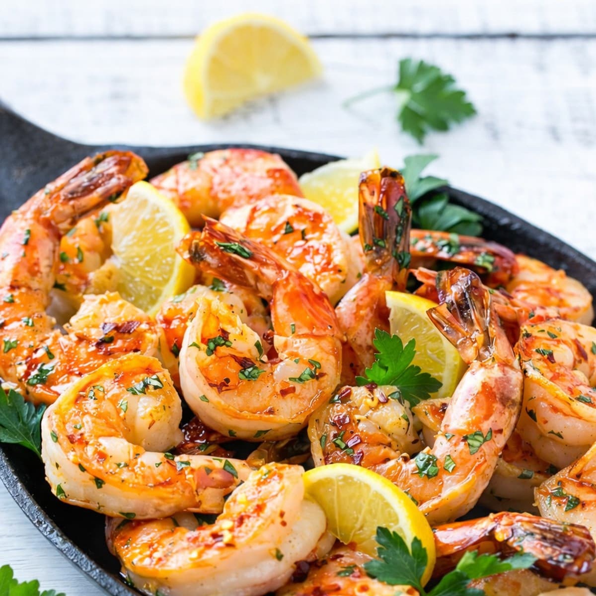 La meilleure recette de crevettes à l’ail.