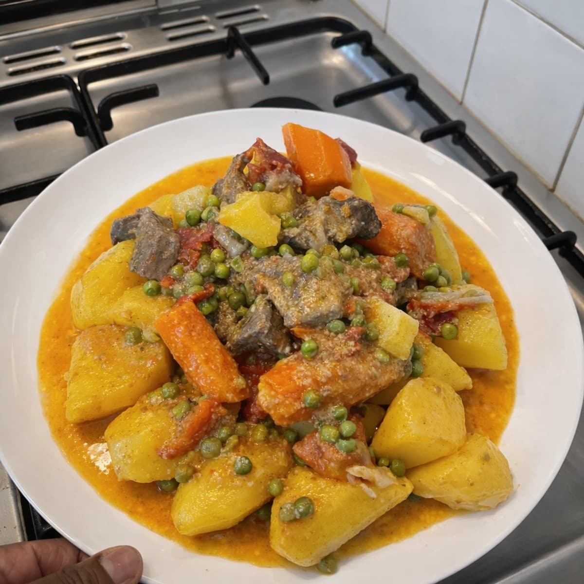 Mijoté de pommes de terre à la crème fraîche