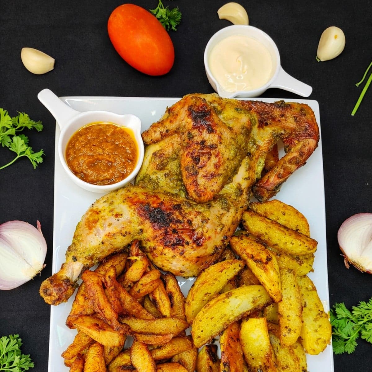Poulet au four