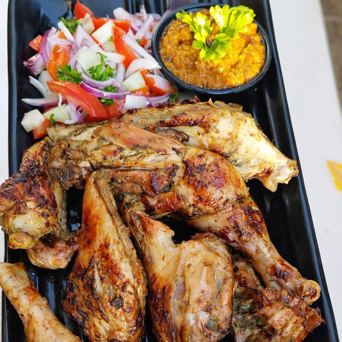 Poulet braisé aux marinades : recette assaisonnée